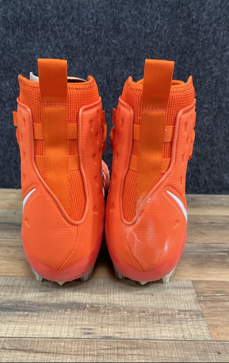 Nike Force Savage Elite Orange White High Top Football Cleats Size 15