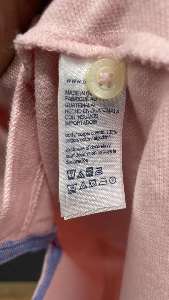 Tommy Hilfiger Men's Pink Classic Fit Pique Polo Shirt Short Sleeve Sz 3XL
