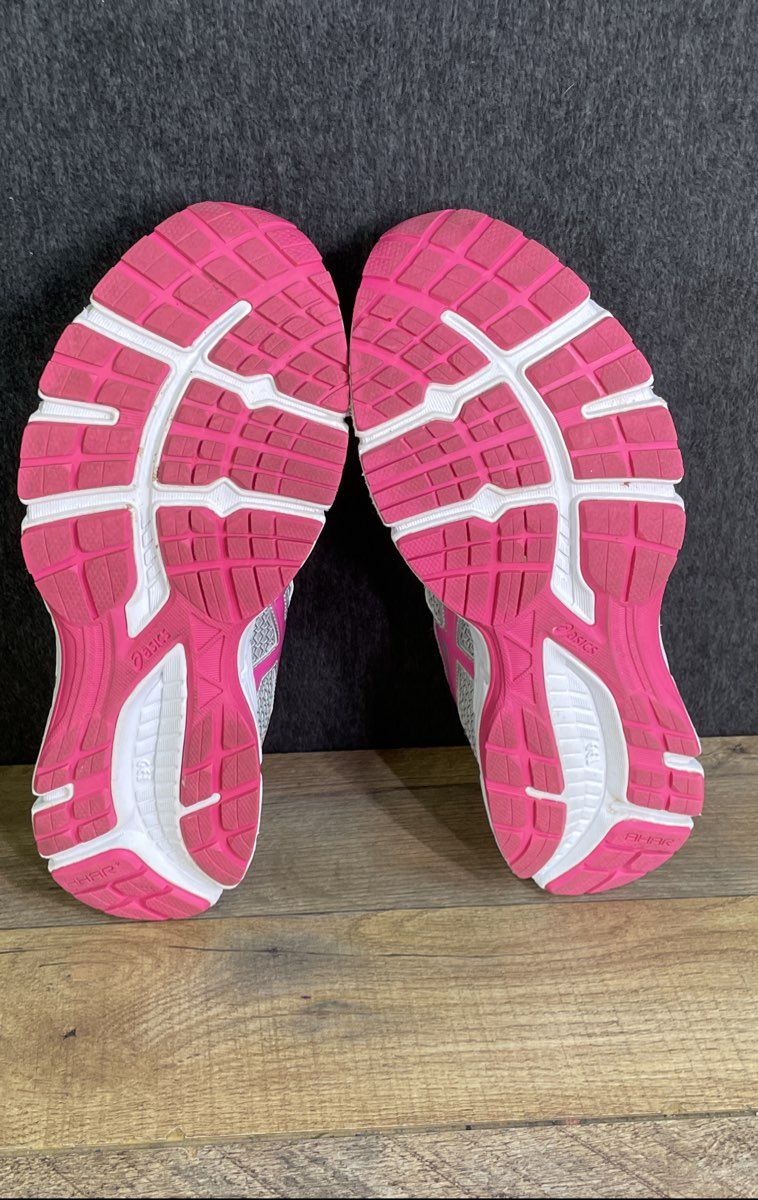Asics Gel Excite 3 Pink Silver Lime Green Running Shoes Women's Size 10