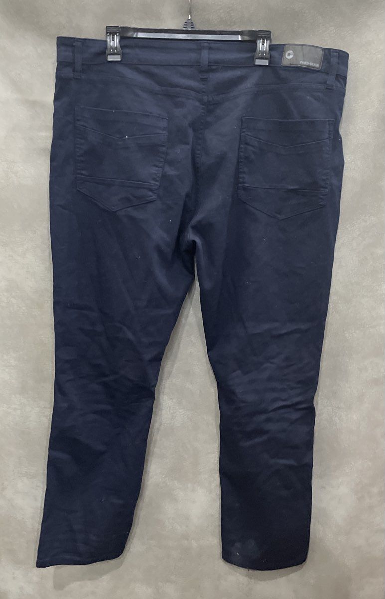 Fried Denim Men's Navy Blue Cotton Blend Stretch 5-Pocket Pants Sz 42x30