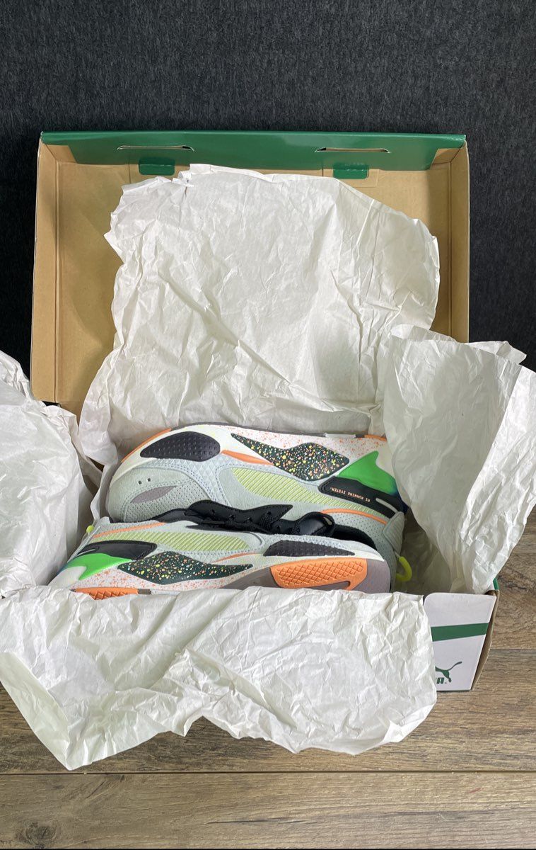 Puma RS-X Fourth Dimension White Multi-Color Sneakers Child's Size 6C