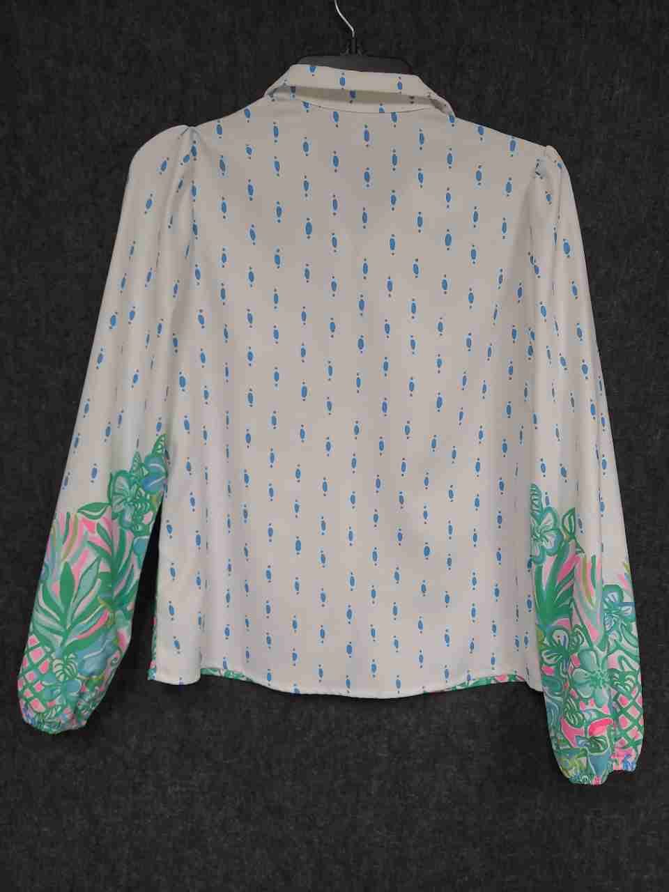 Lilly Pulitzer Women's Lot of 2 Floral Tropical Button Down Blouse Tops Size XS