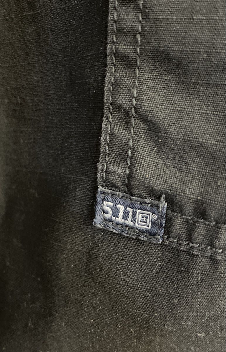 5.11 Tactical Men's Black Canvas Cargo Tactical Pants Sz 36x32