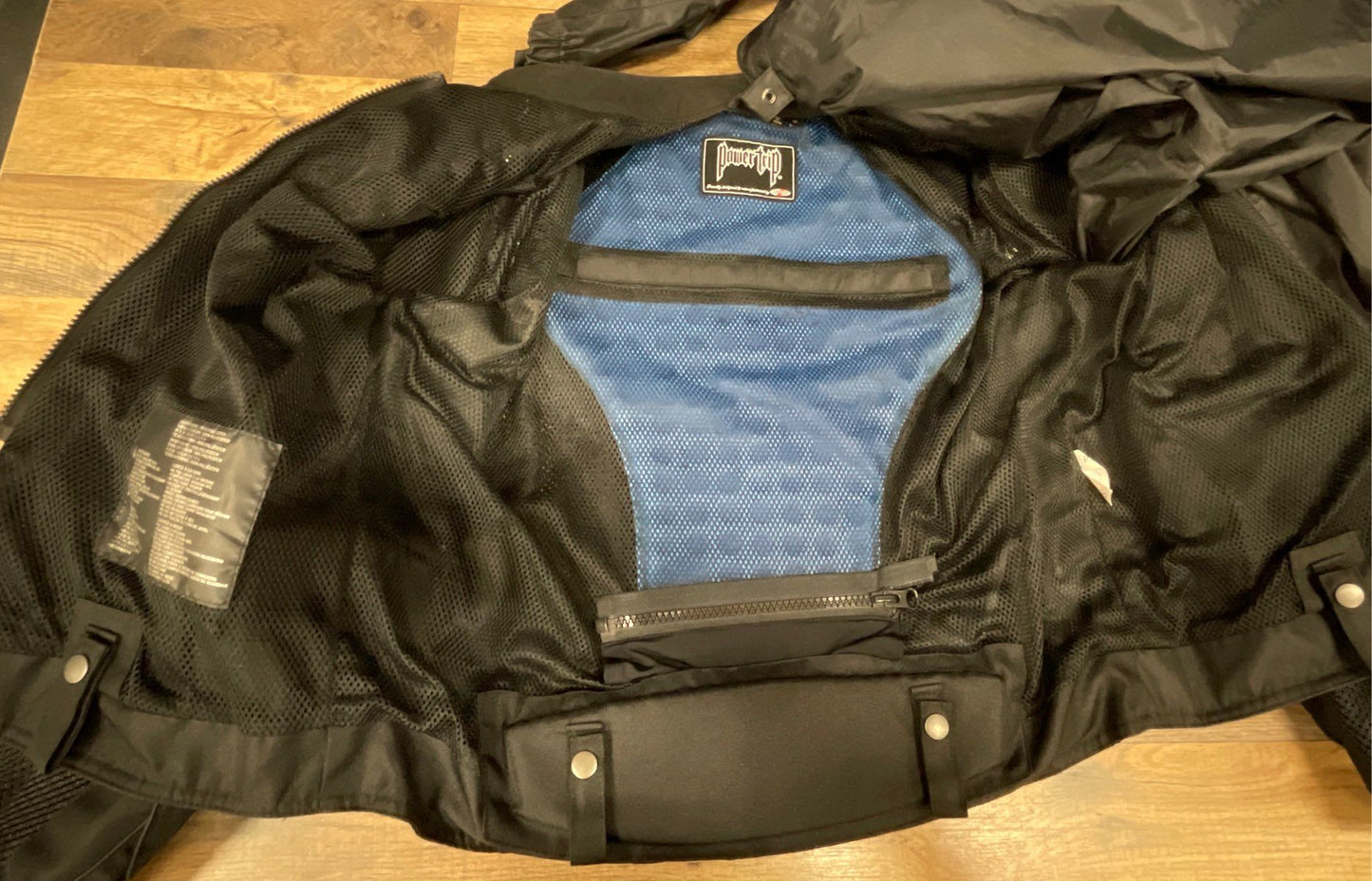 Power Trip Women's Black Mesh Motorcycle Jacket Armored NWT Size M