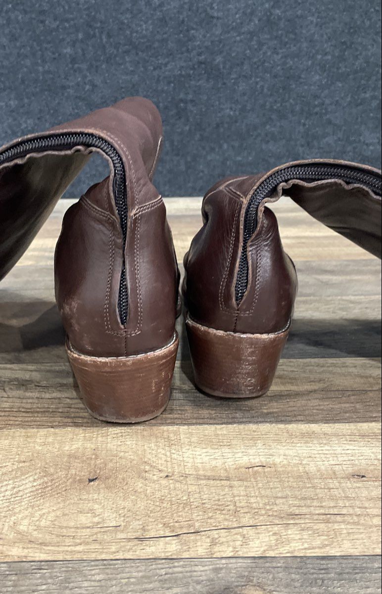Cole Haan Dark Brown Leather Knee High Riding Boots Size 10B