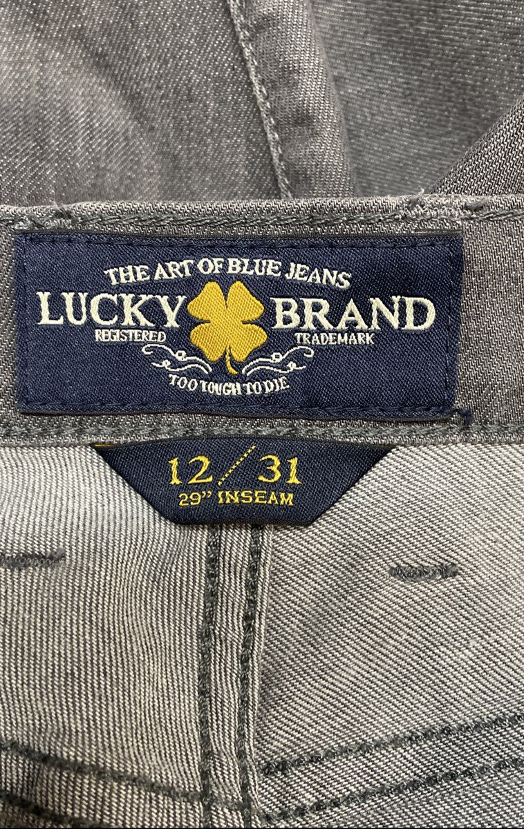 Lucky Brand Women's Gray Wash Stretch Denim Skinny Jeans Sz 12/31