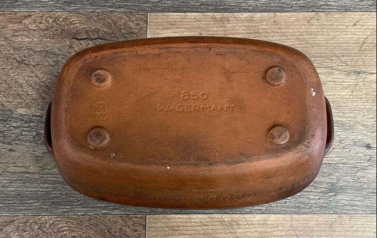 Vintage Littonware Romertopf Clay Simmer Pot