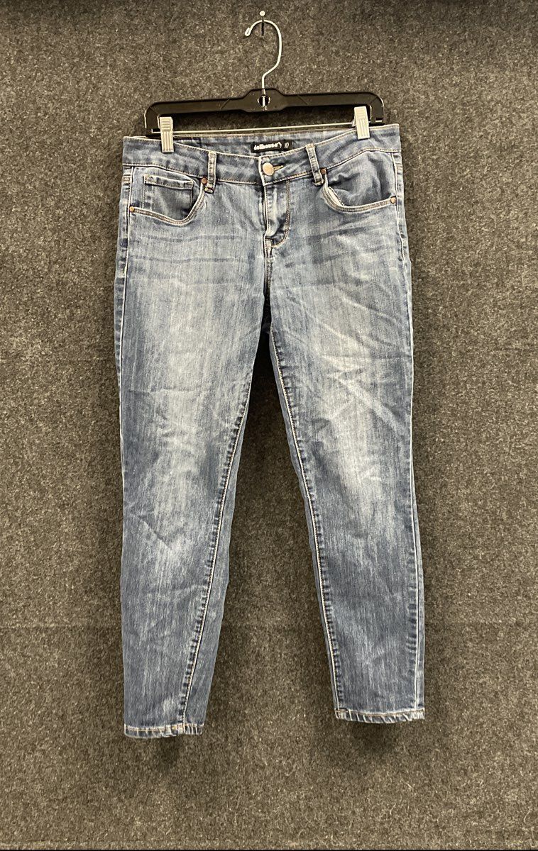 Dollhouse Women's Sienna Skinny Jeans Blue Stretch Whiskered Sz 10