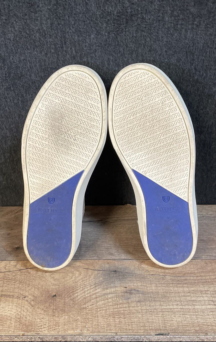 Rothy's The Sneaker Beige Sand Knit Slip On Sneakers Women's Size 8