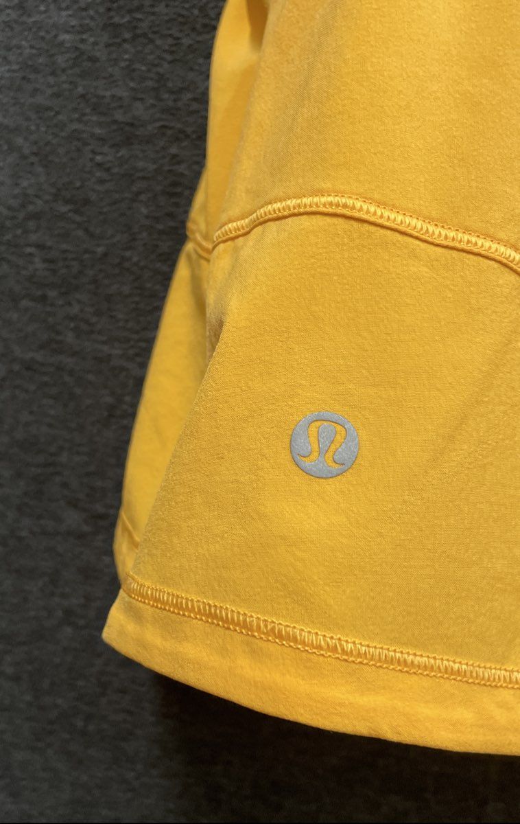 Lululemon Women's Yellow Pace Rival Skort Tiered Tennis Running Skirt Sz 6