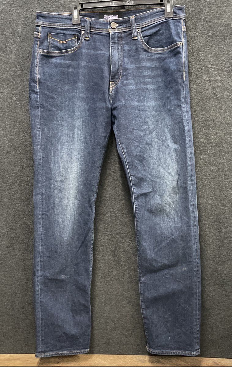 Revtown Men's Automatic Decade Denim Jeans Dark Wash Sz 33x32
