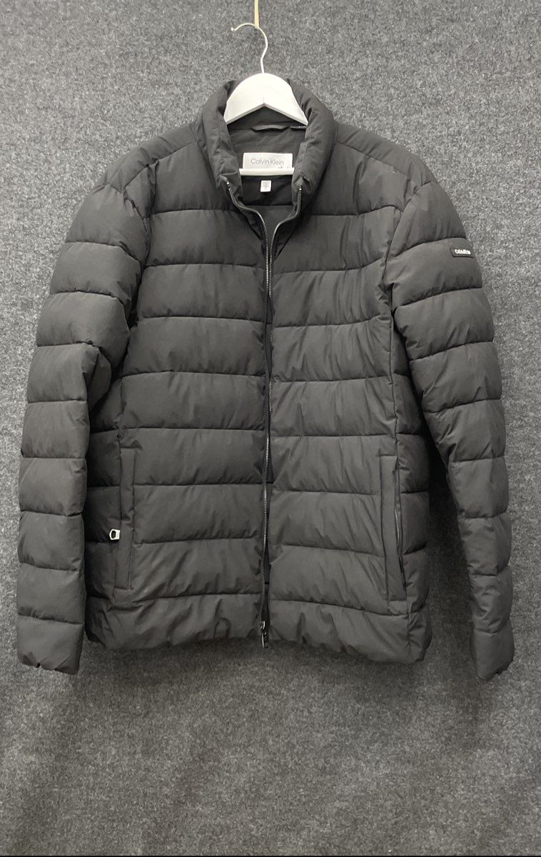 Calvin Klein Men's Black Quilted Puffer Jacket Sorona Aura Insulated Sz L