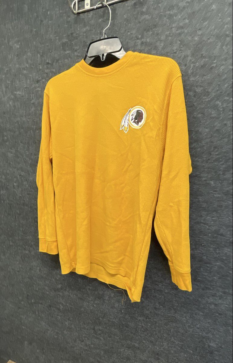 NFL Washington Redskins Waffle Knit Thermal Shirt Youth XL 18/20 Yellow Gold