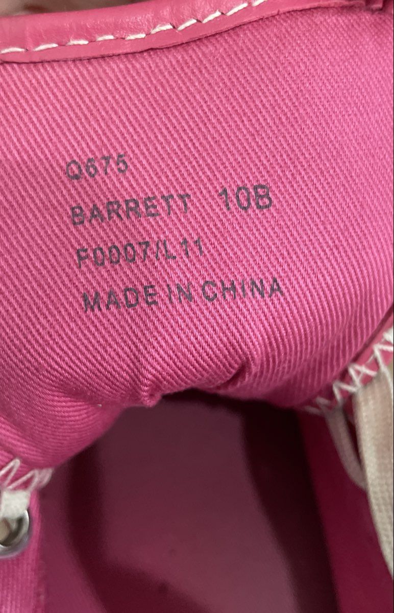 Coach Barrett Pink Multi Optic Signature Canvas Sneakers Women's Size 10B