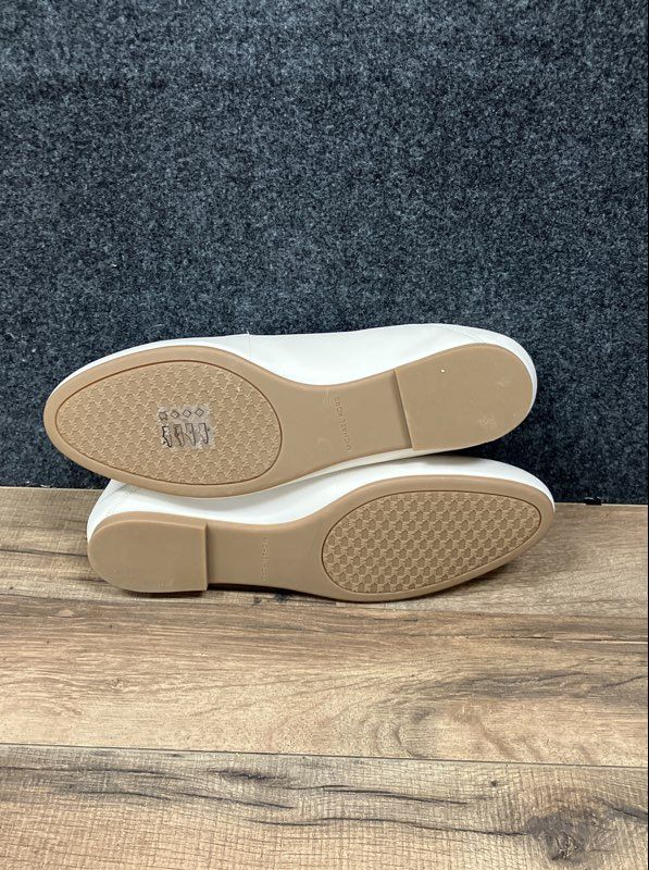 Michael Kors Cream Leather Gold Bit Loafers Women's Size 9.5M
