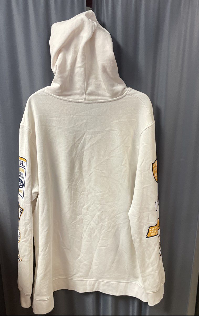Fanatics Nashville Predators White 17-18 Division Champions Hoodie Sz 2XL