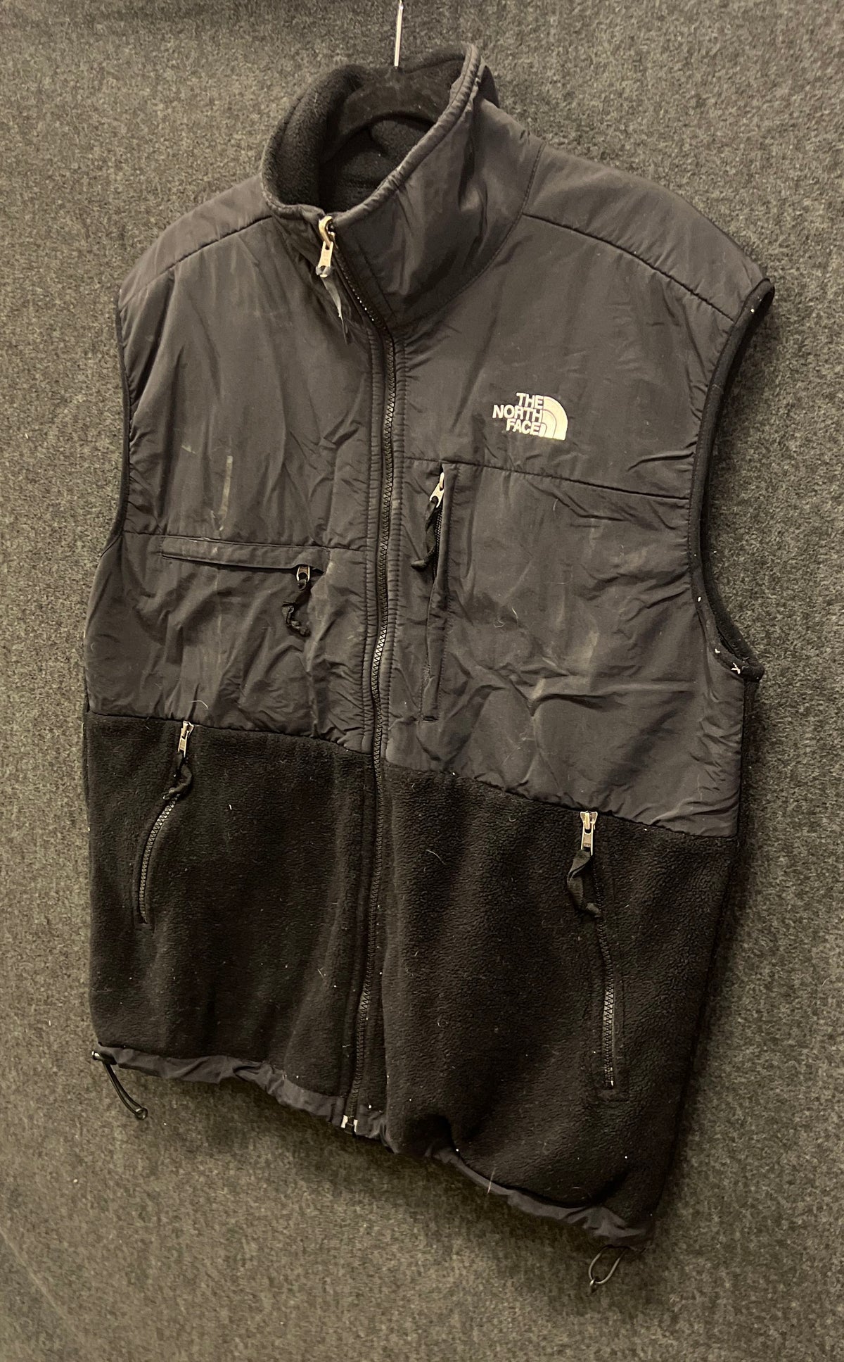 The North Face Men's Denali Fleece Vest Black Full Zip Size L
