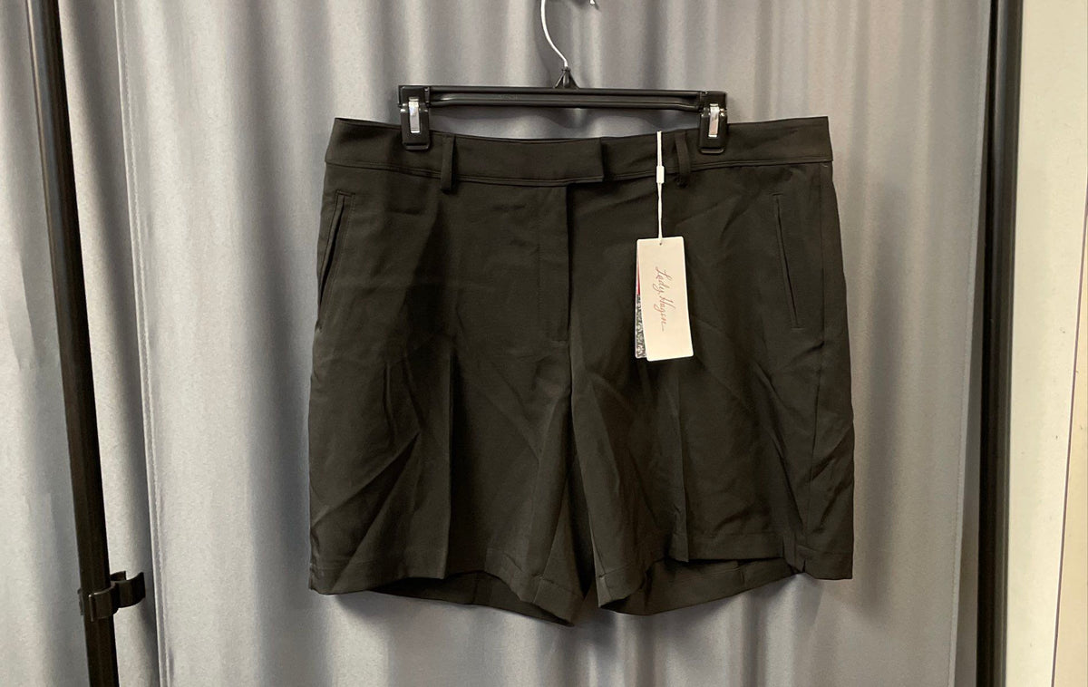 NWT Lady Hagen Women's Black Hagen Core Golf Shorts Size 14