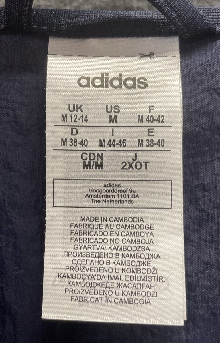 Adidas Women's Navy Blue Camo Graphic Hooded Windbreaker Jacket Full Zip Sz M