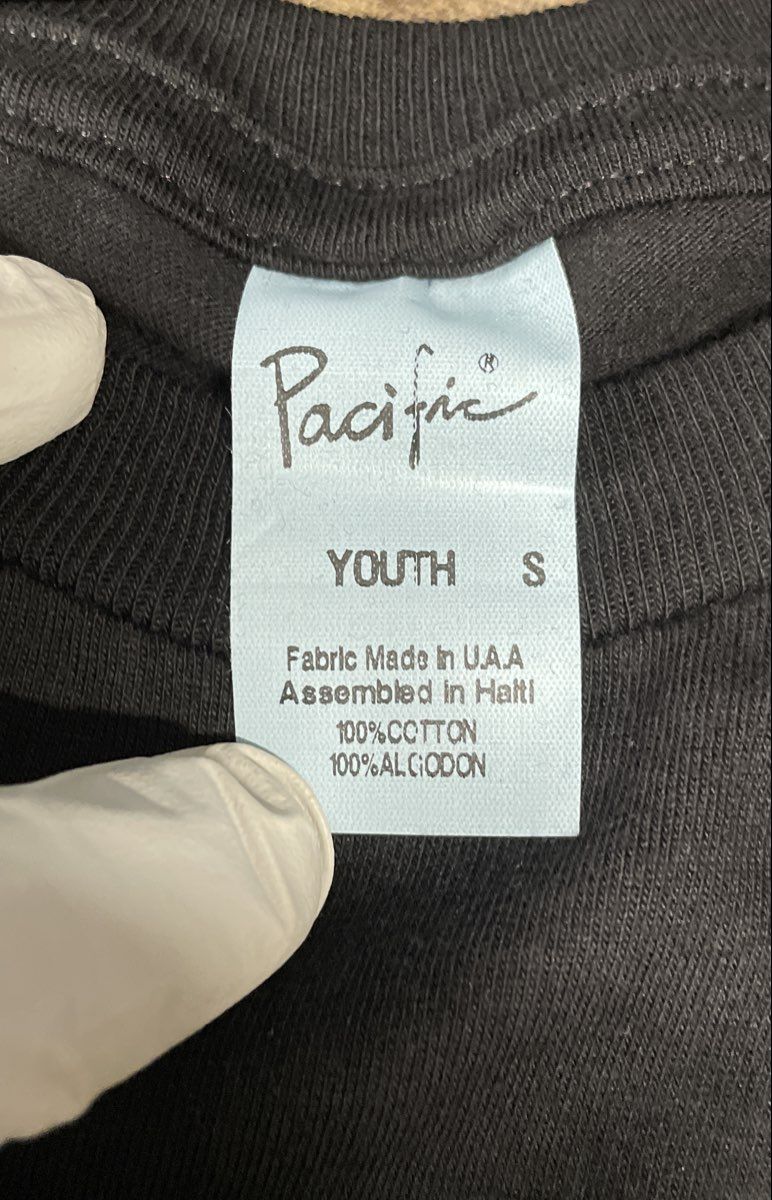 Pacific Sports Youth 10 Pack T-Shirts Black 100% Cotton Short Sleeve Sz S
