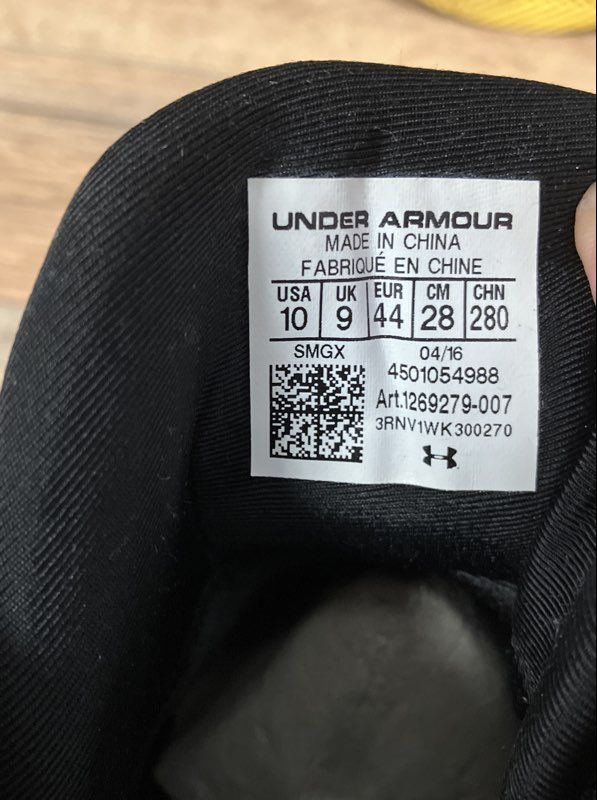 Under Armour Curry 3 SC Camo Black Taxi Basketball Shoes Men's Size 10