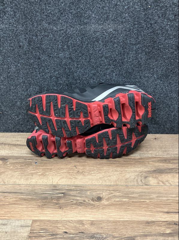 Reebok Zigtech ZigDynamic Black Red Silver Running Shoes Men's Size 12