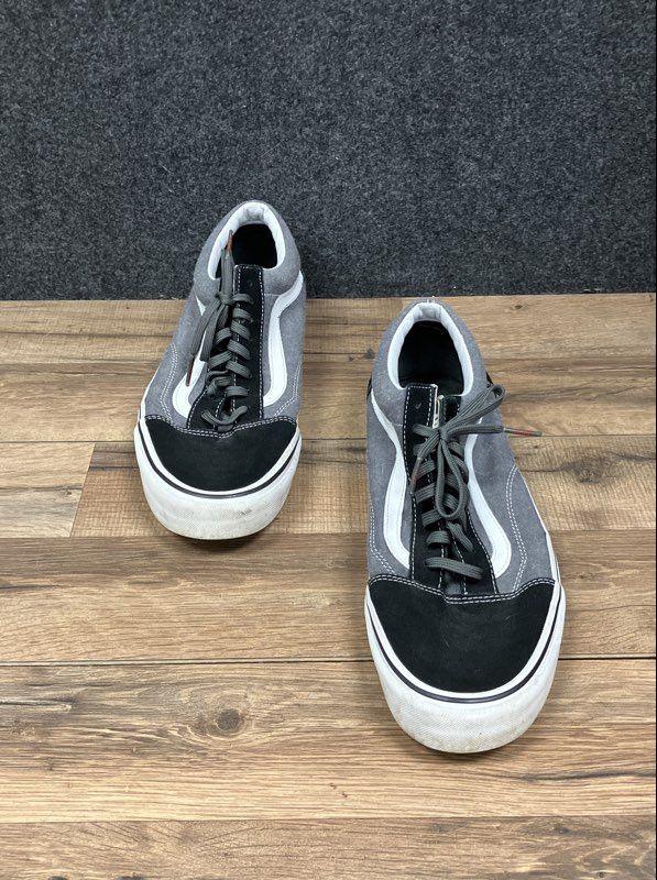 Vans Old Skool Black Grey White Low Top Skate Shoes Men's Size 13