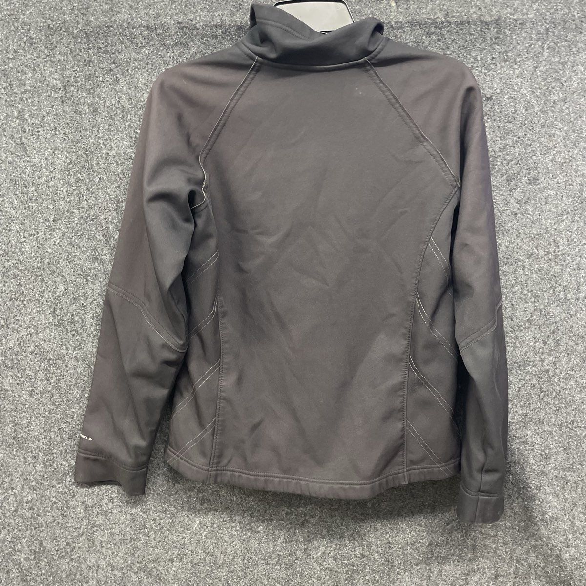 Columbia Women's Black Softshell Jacket Full Zip Omni-Shield Fleece Lined Sz M