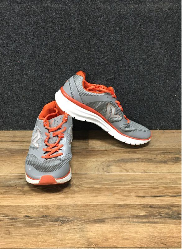 Vionic Ngage 1.0 Grey Orange Athletic Walking Training Sneakers Men's Size 8