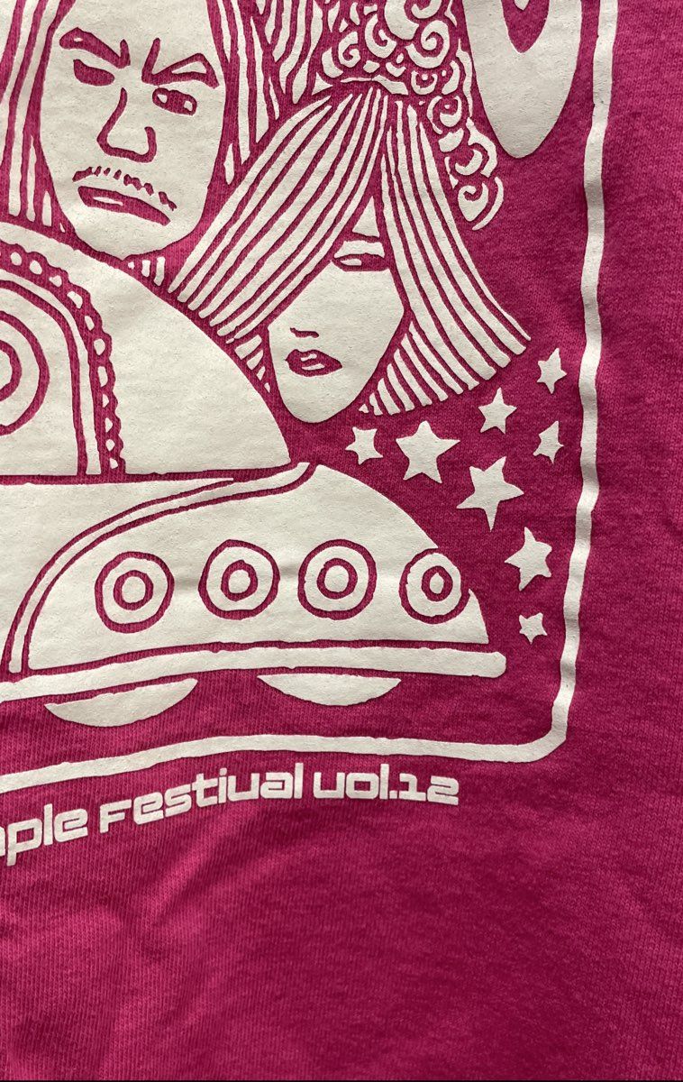 Acid Mothers Temple Festival Vol 12 Pink Psychedelic Band T-Shirt Sz Youth L