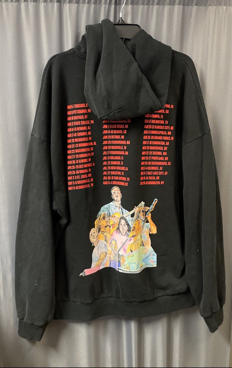 Zach Bryan The Quittin Time Tour 2024 Hoodie Black Concert Sweatshirt Sz XXL