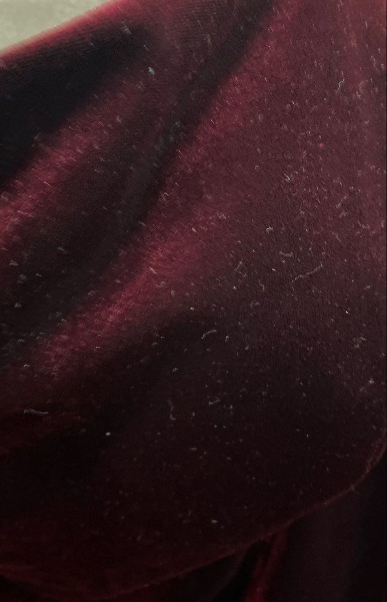 Avery G Women's Burgundy Red Strapless Velvet Gown Front Slit Dress Sz 12