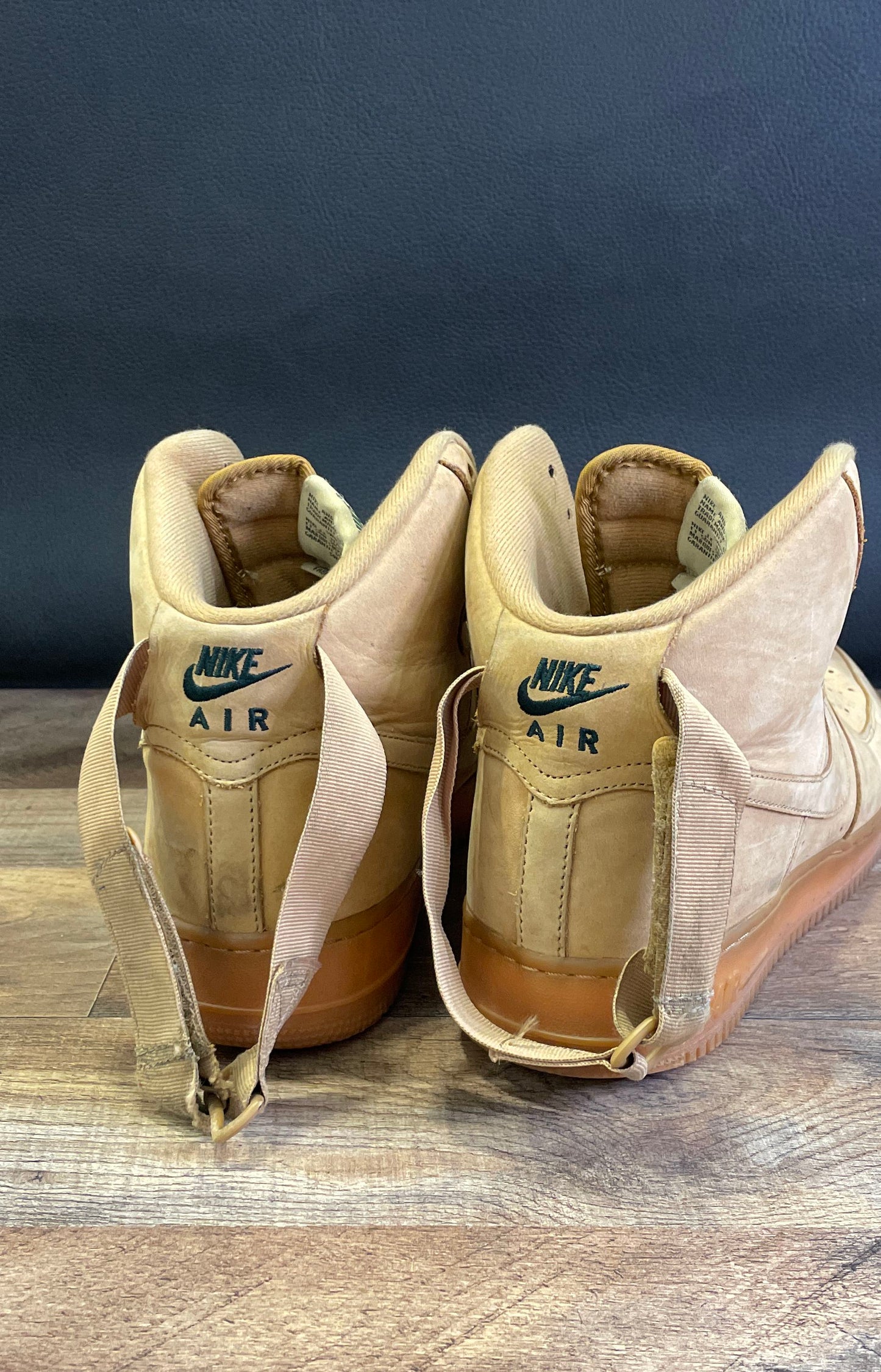 Nike Air Force 1 High 07 LV8 Wheat Flax Tan Gum Sole Sneakers Mens Size 11.5