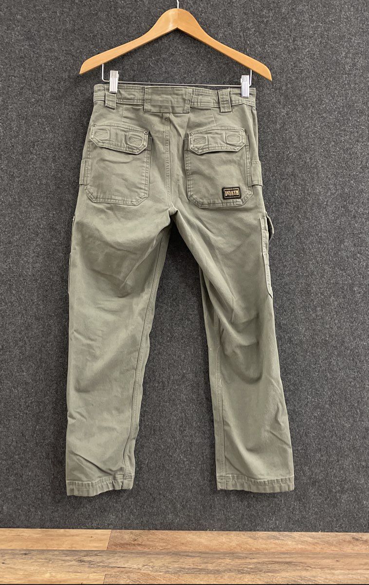 Duluth Trading Co. Men's Fire Hose Slim Fit Cargo Work Pants Olive Green 30x30