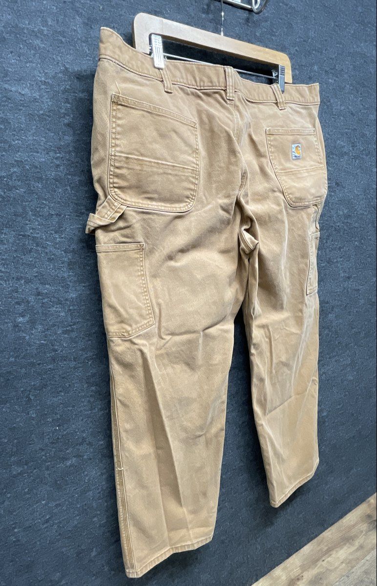 Carhartt Men's Brown B11 Washed Duck Canvas Carpenter Pants Dungaree
