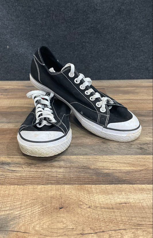 Fila Panache Black White Canvas Low Top Sneakers Men's Size 11