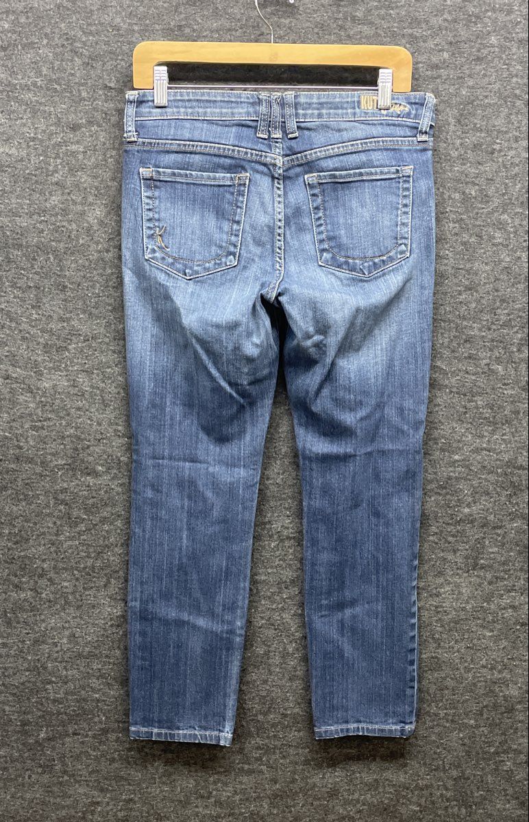 KUT from the Kloth Women's Blue Medium Wash Slim Straight Jeans Size 6