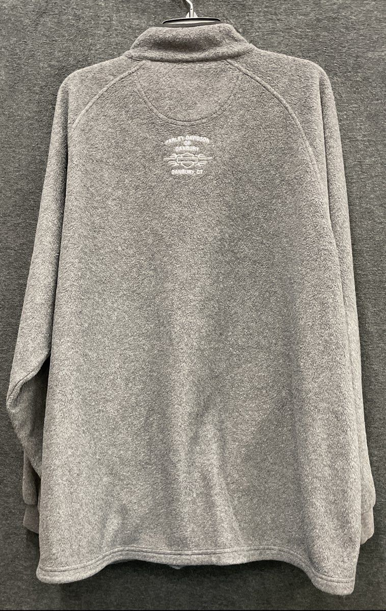 Vintage 2005 Harley-Davidson Danbury CT Quarter Zip Fleece Pullover Sz L/XL