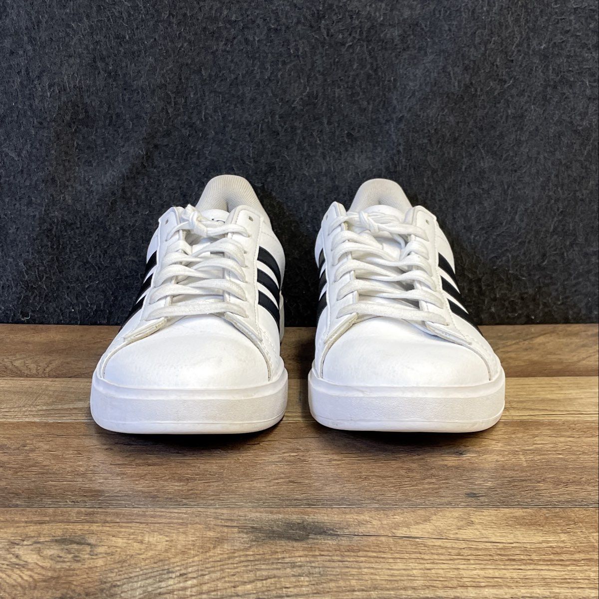 Adidas Grand Court Base 2.0 White Black Women's Sneakers Size 7.5