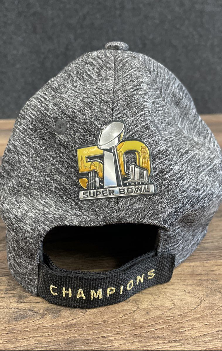 New Era Denver Broncos Super Bowl 50 Champions 9FORTY Adjustable Hat Cap Gray