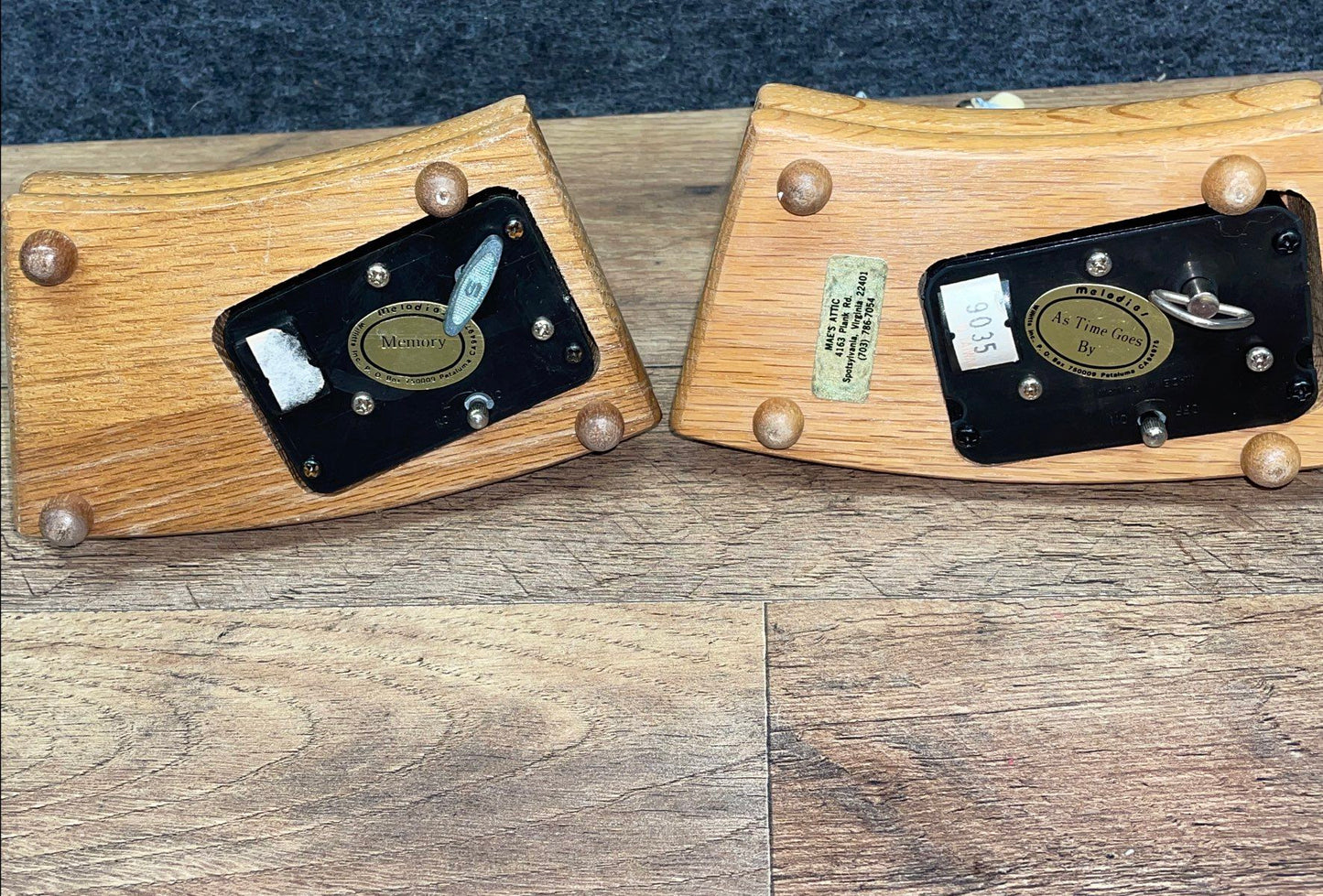 Vintage 1985 American Carousel Porcelain Horse Music Box Lot of 2