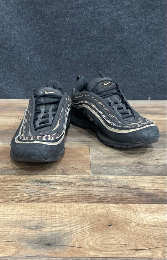 Nike Air Max 97 Tiger Print Black Brown Running Shoes Men's Size 11.5