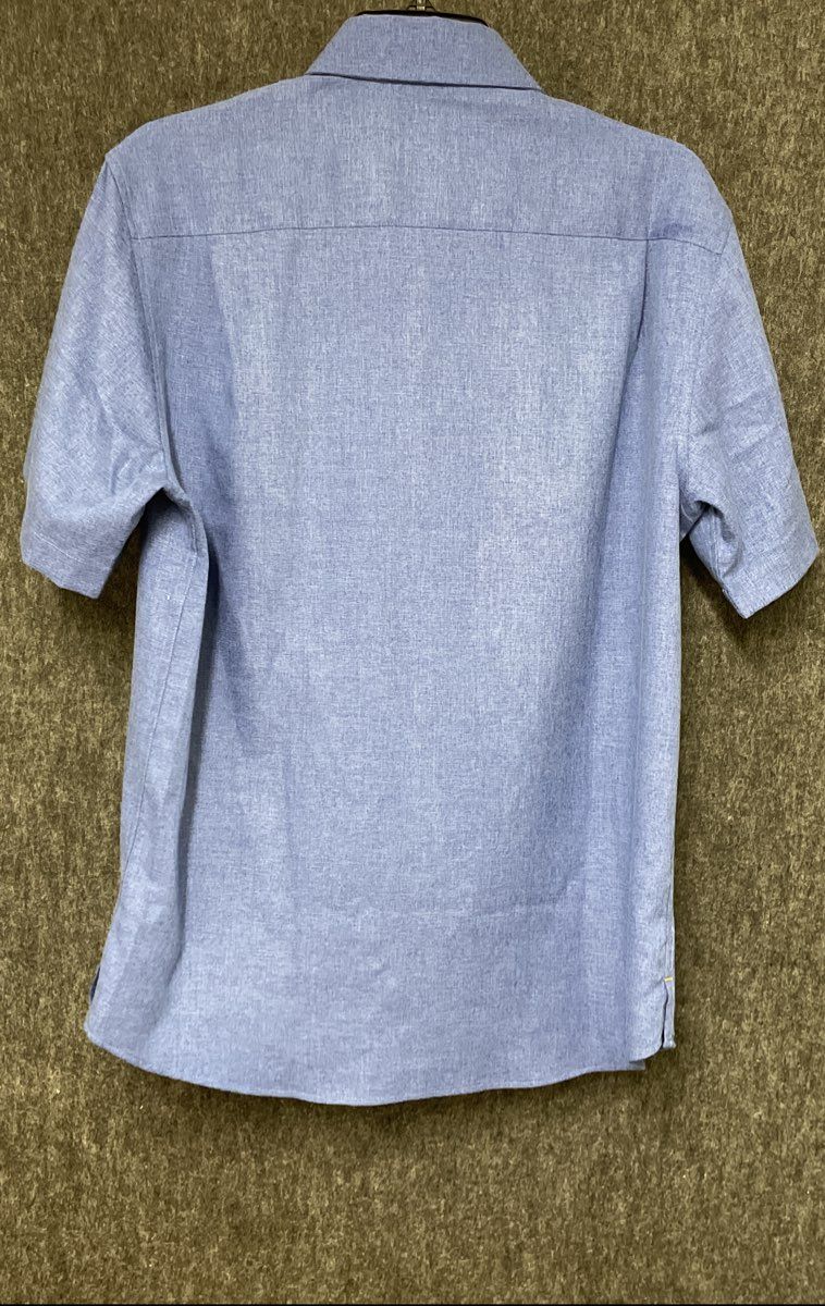 Thomas Sterling Men's Blue 4-Way Stretch Short Sleeve Shirt Sz M NWT