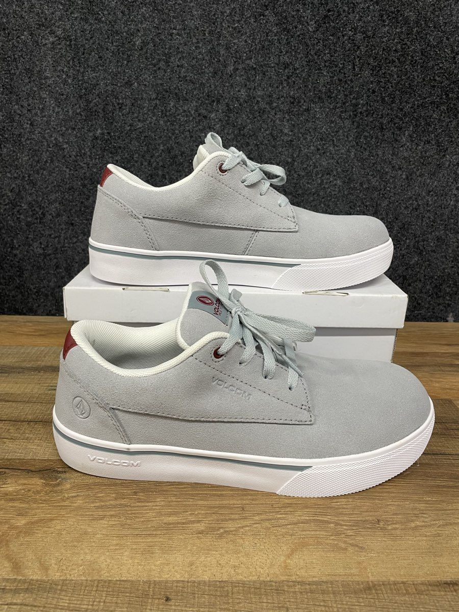 Volcom Workwear Sub-Zero Gray Steel Toe Safety Skate Shoes Size 7.5