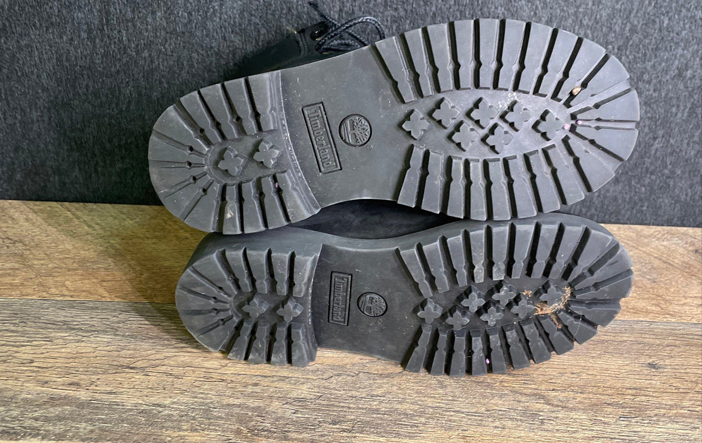 Timberland 6-Inch Premium Youth Boots Black Nubuck Waterproof Size 1