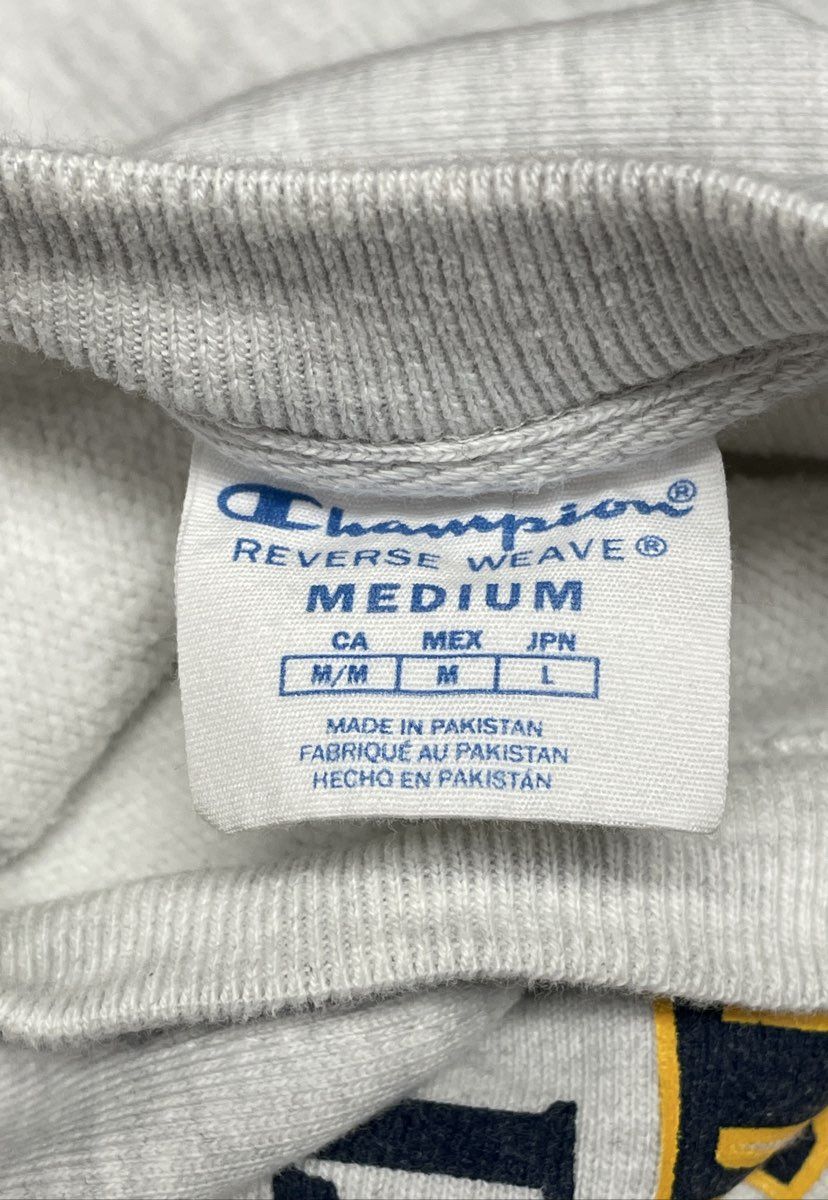 Champion Men's WV Mountaineers Reverse Weave Gray Sweatshirt Size L