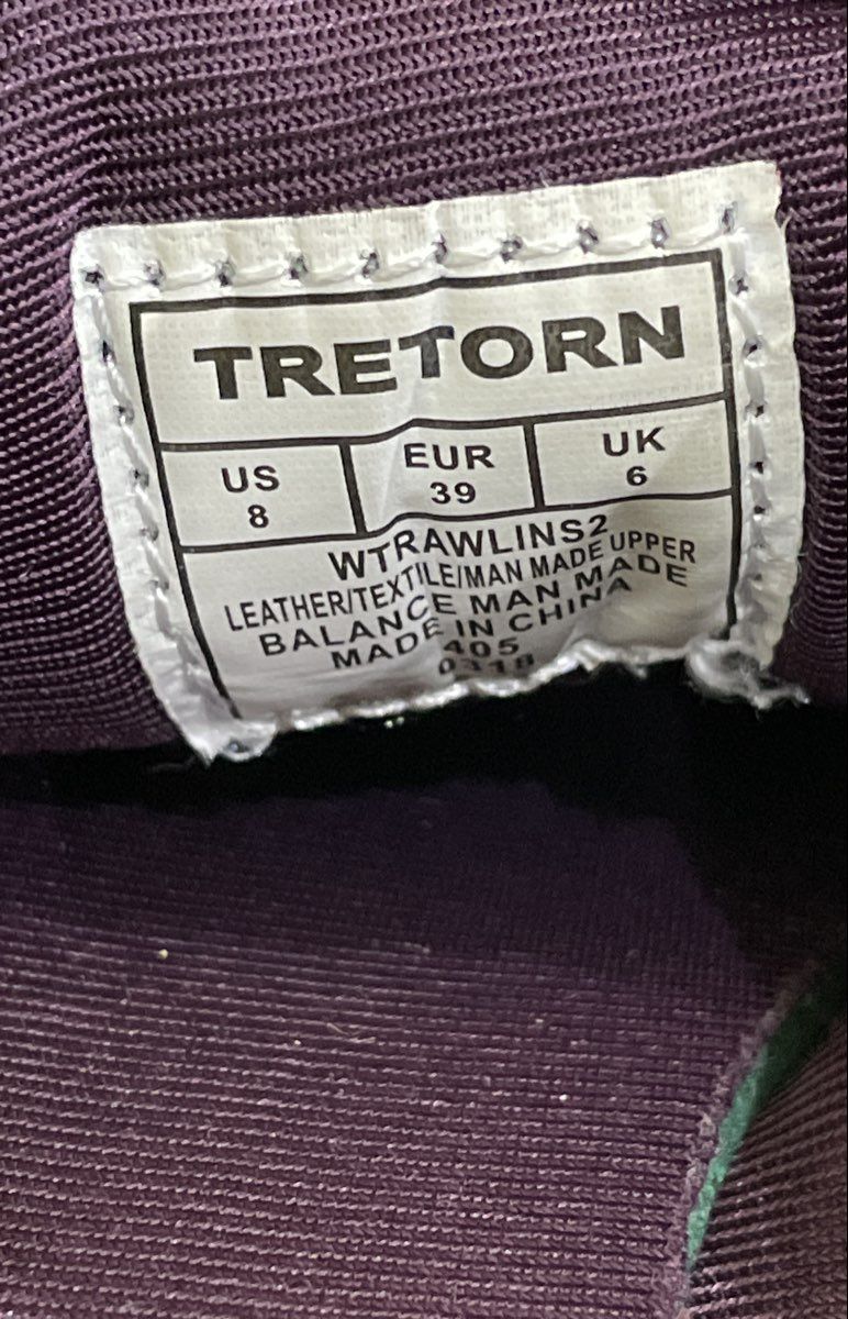 Tretorn Rawlins 2 Purple Neon Green Lifestyle Sneakers Women's Size 8