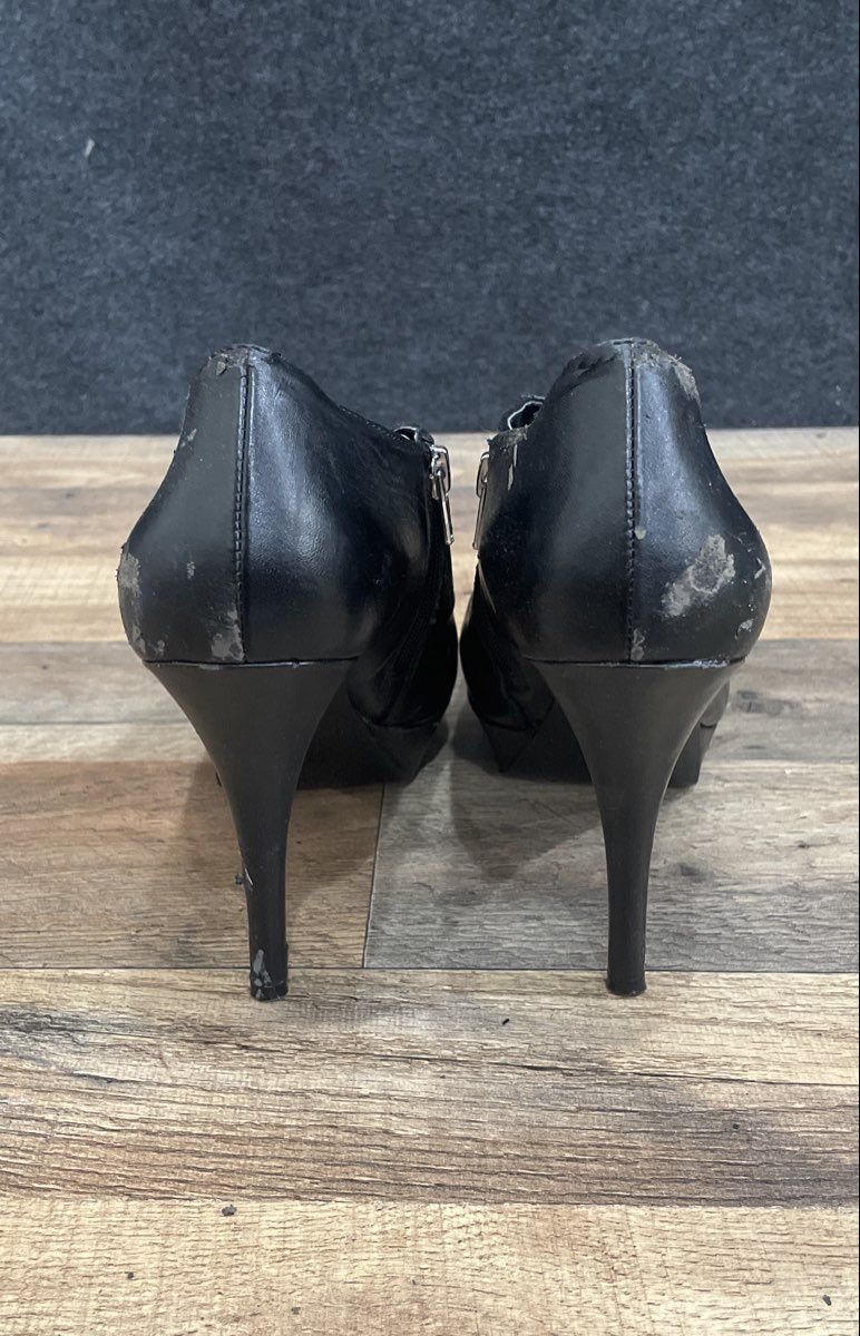 Marc Fisher Enlight Black Platform Stiletto Heel Ankle Booties Size 9.5