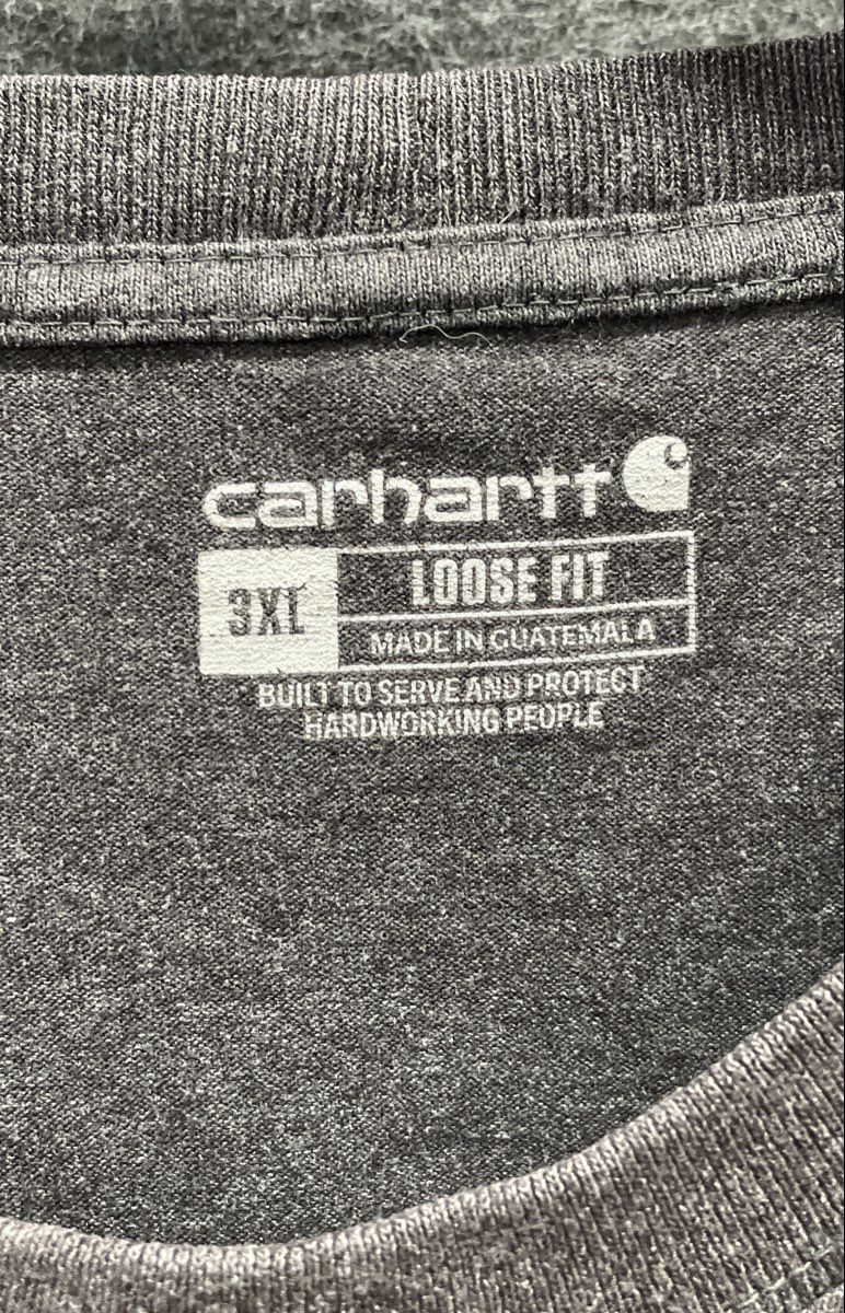 Carhartt Men's Dark Gray Loose Fit Heavyweight Pocket T-Shirt Sz 3XL