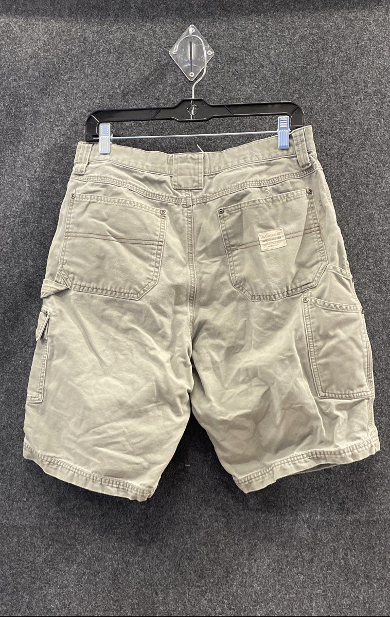 Columbia Men's Gray Cargo Shorts Cotton Canvas Utility Size 32